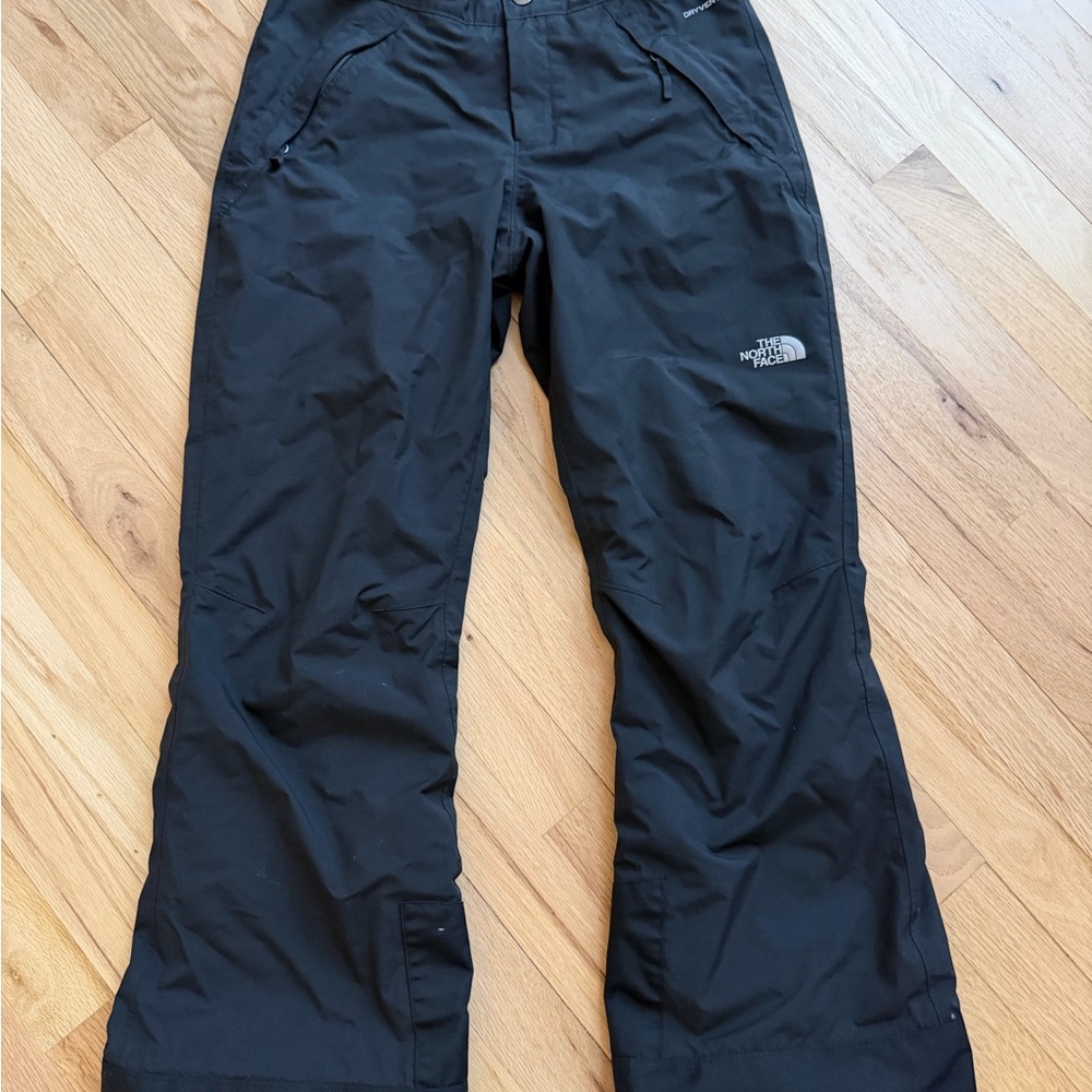 The North Face Girls Size L 14/16 Jet Black Ski Snowboard Pants - Picture 2 of 8